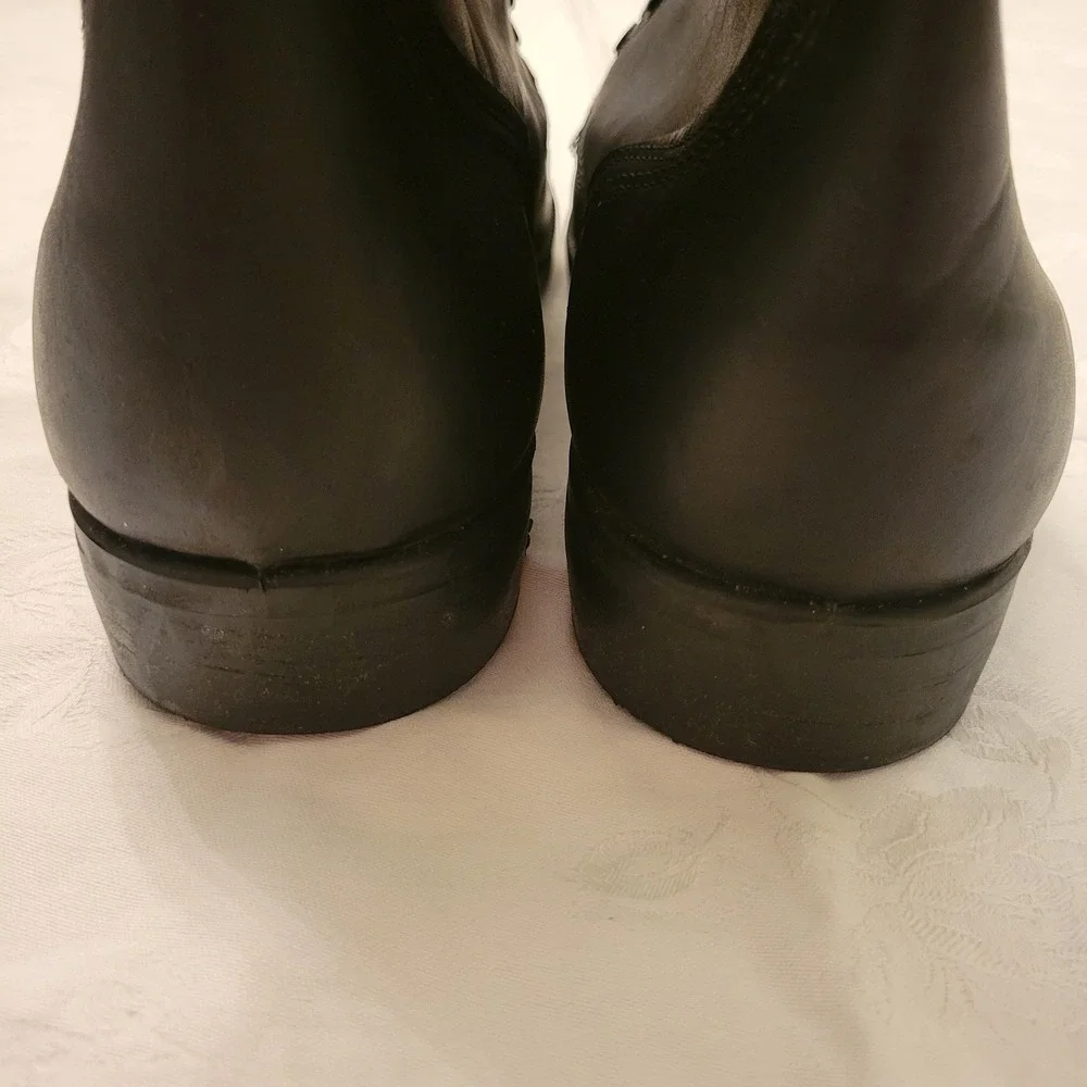 US Military 9.5R Combat Boots Black Leather Speed Lace Combat Utility Gorpcore